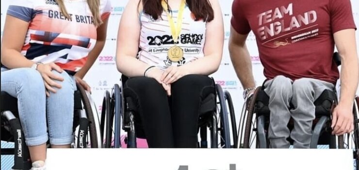 Image of A1 student is wheelchair racer champion!